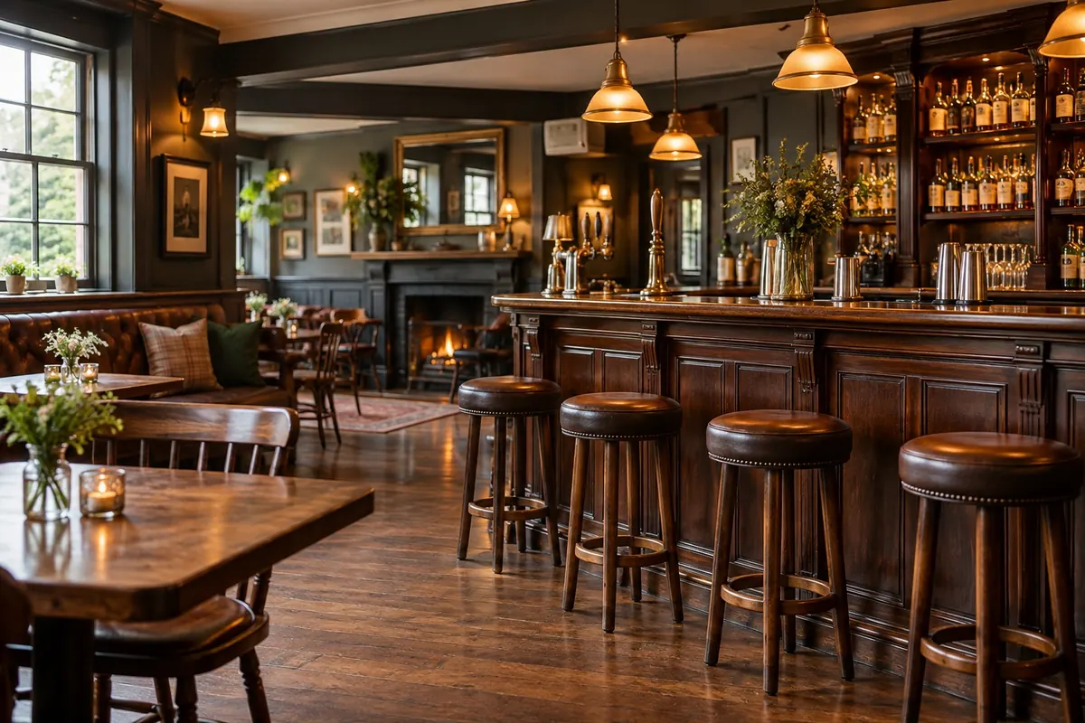 AI-generated pub illustration; not the actual downtown Vancouver business