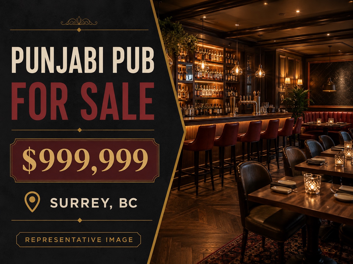 Representative marketing cover for the confidential Punjabi pub listing in Surrey