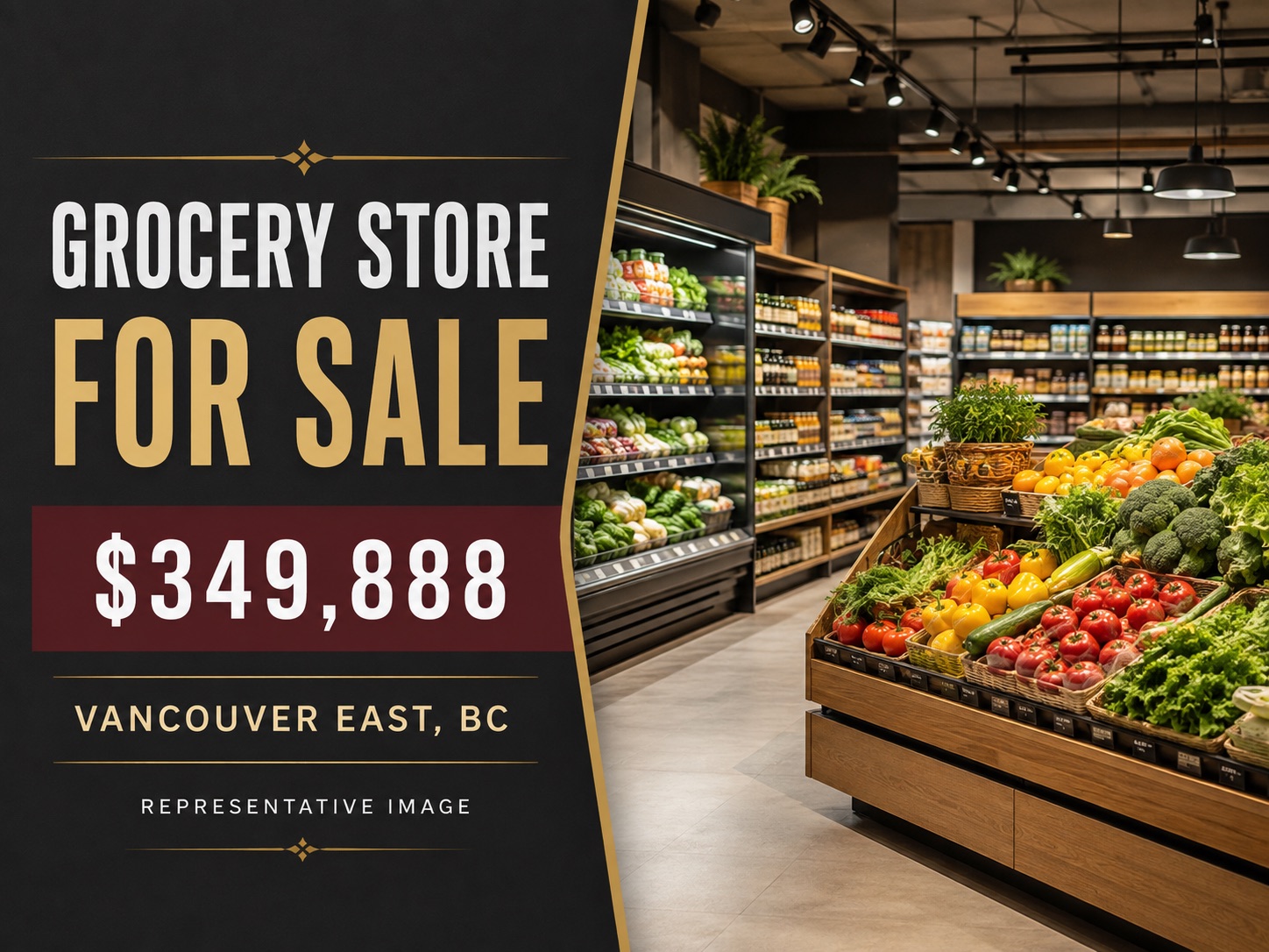 Representative marketing cover for the Vancouver grocery and wholesale market listing