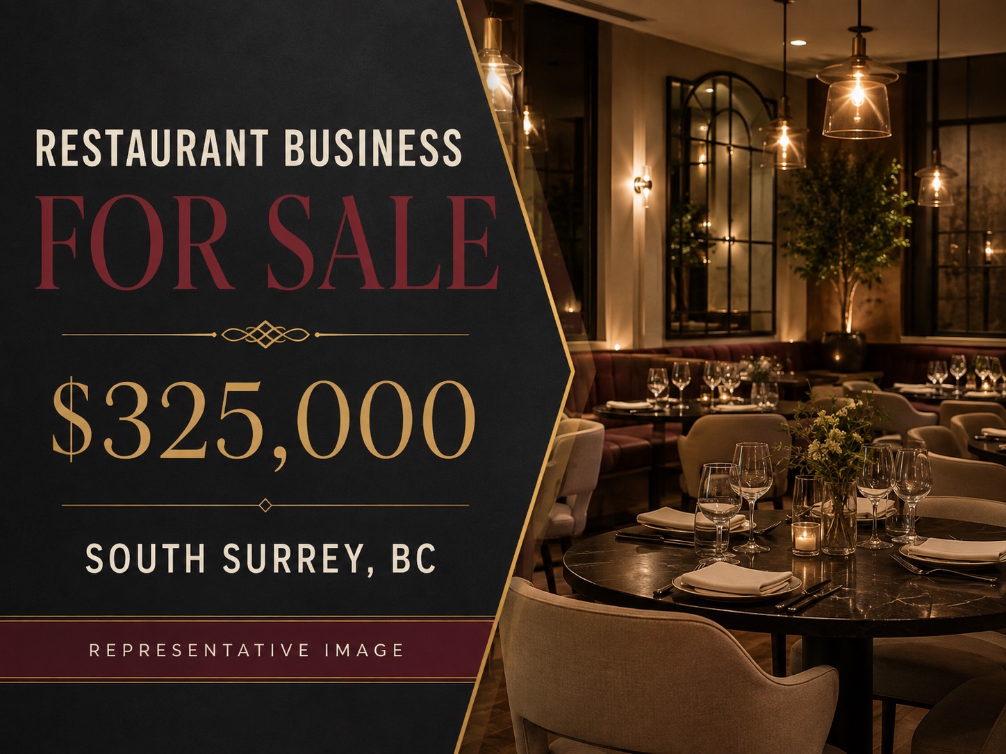 Representative marketing cover for the South Surrey Indian restaurant listing